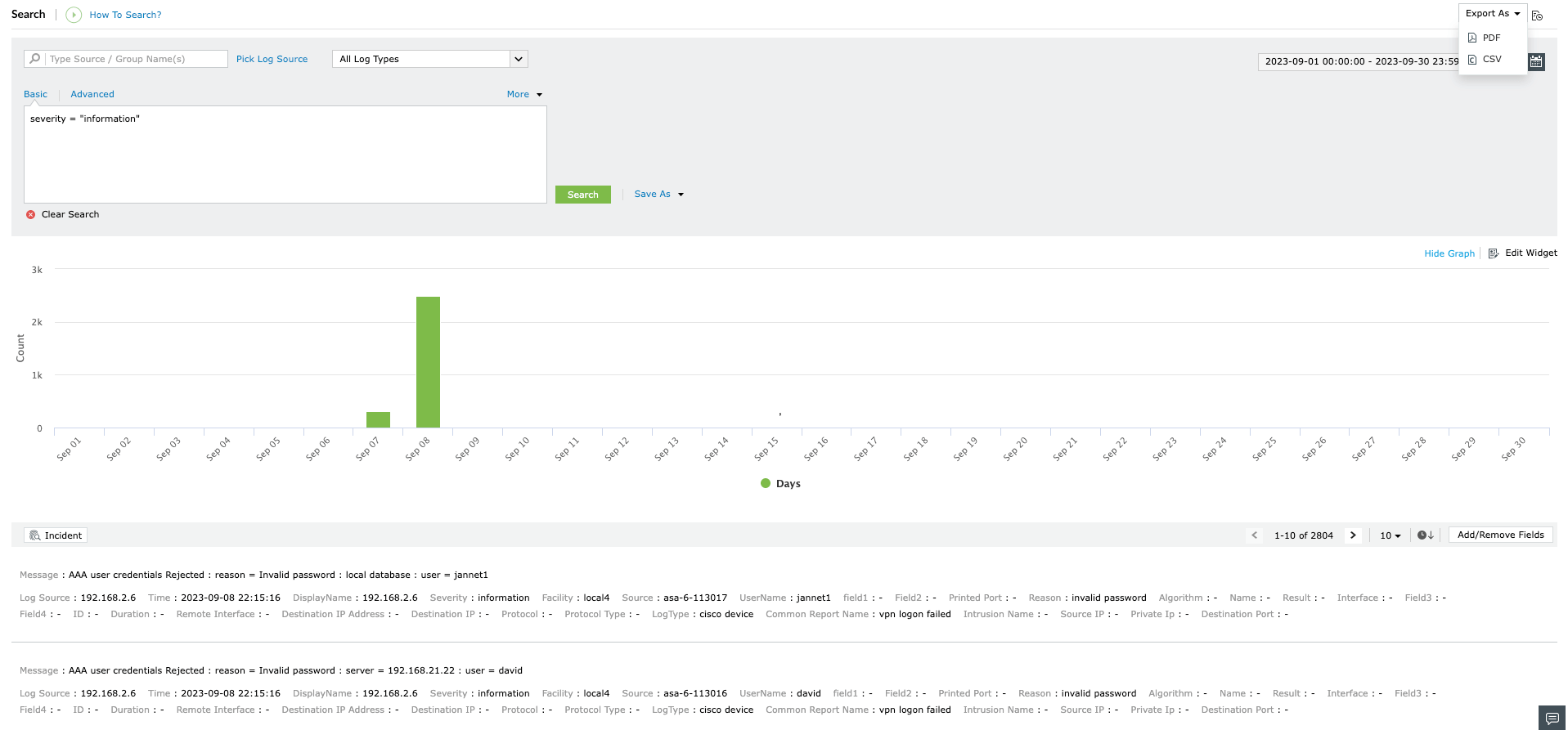 export-searches
