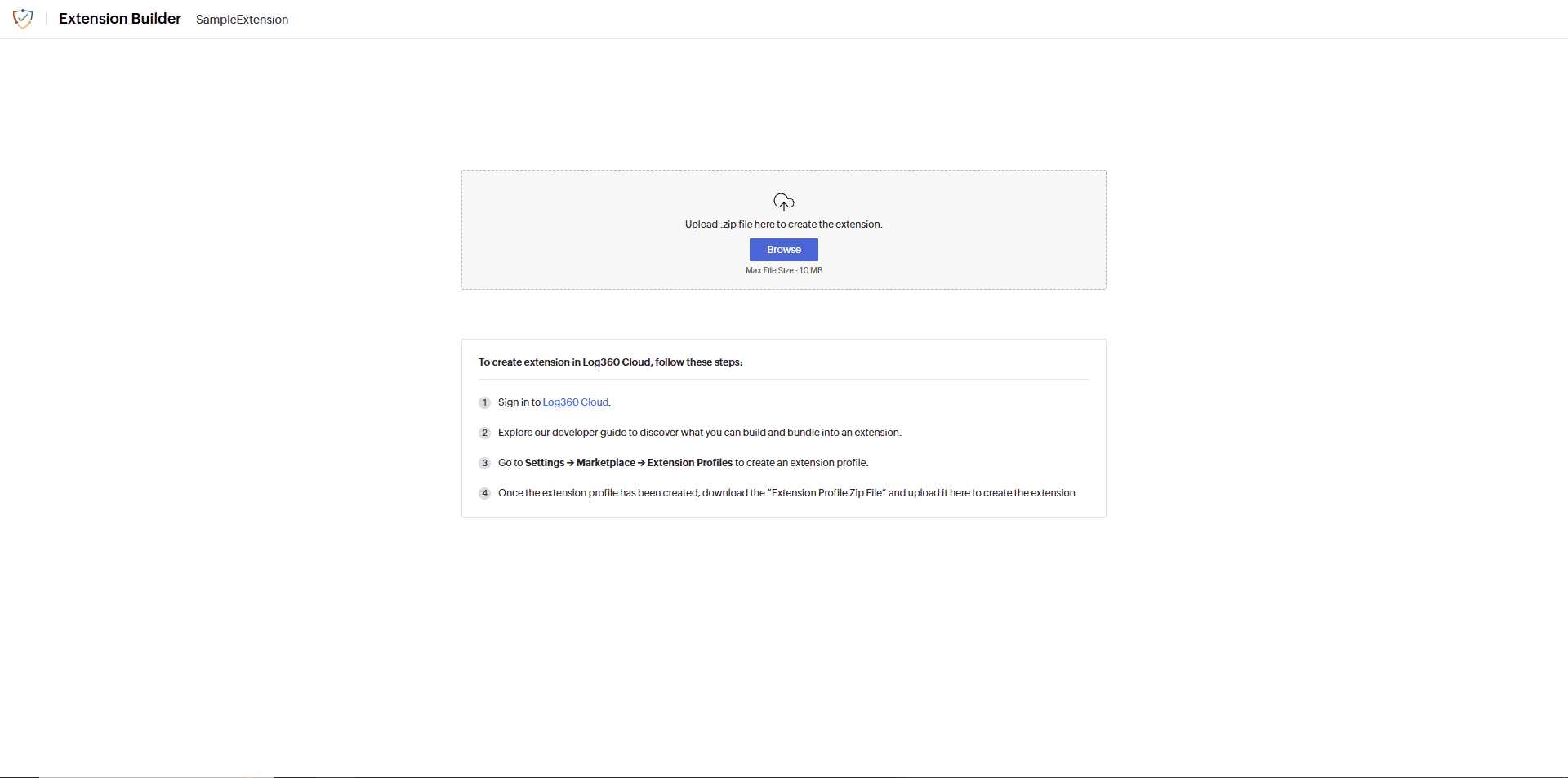 Extension Builder