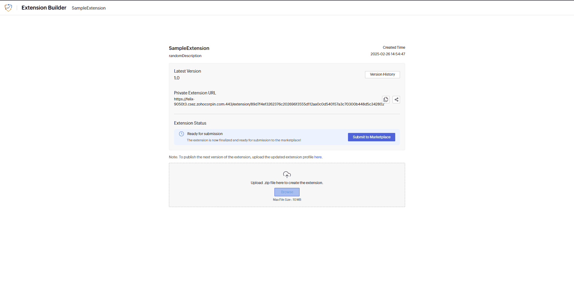 Extension Builder