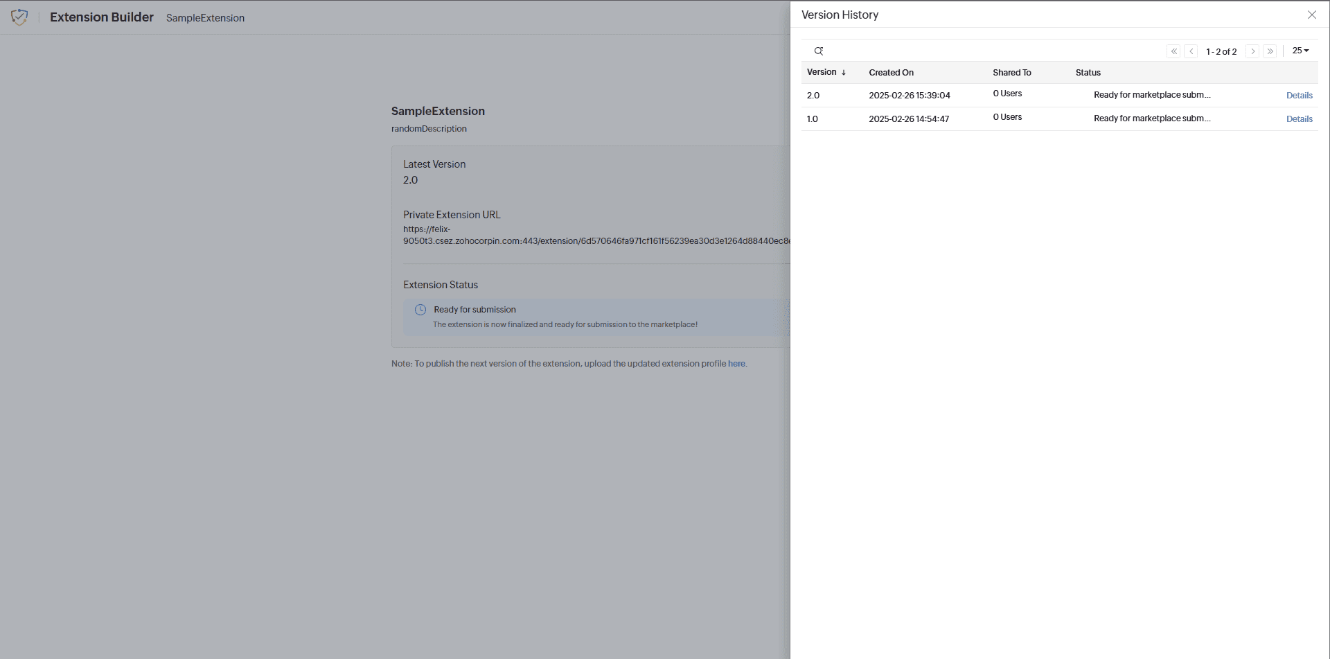 Extension Builder