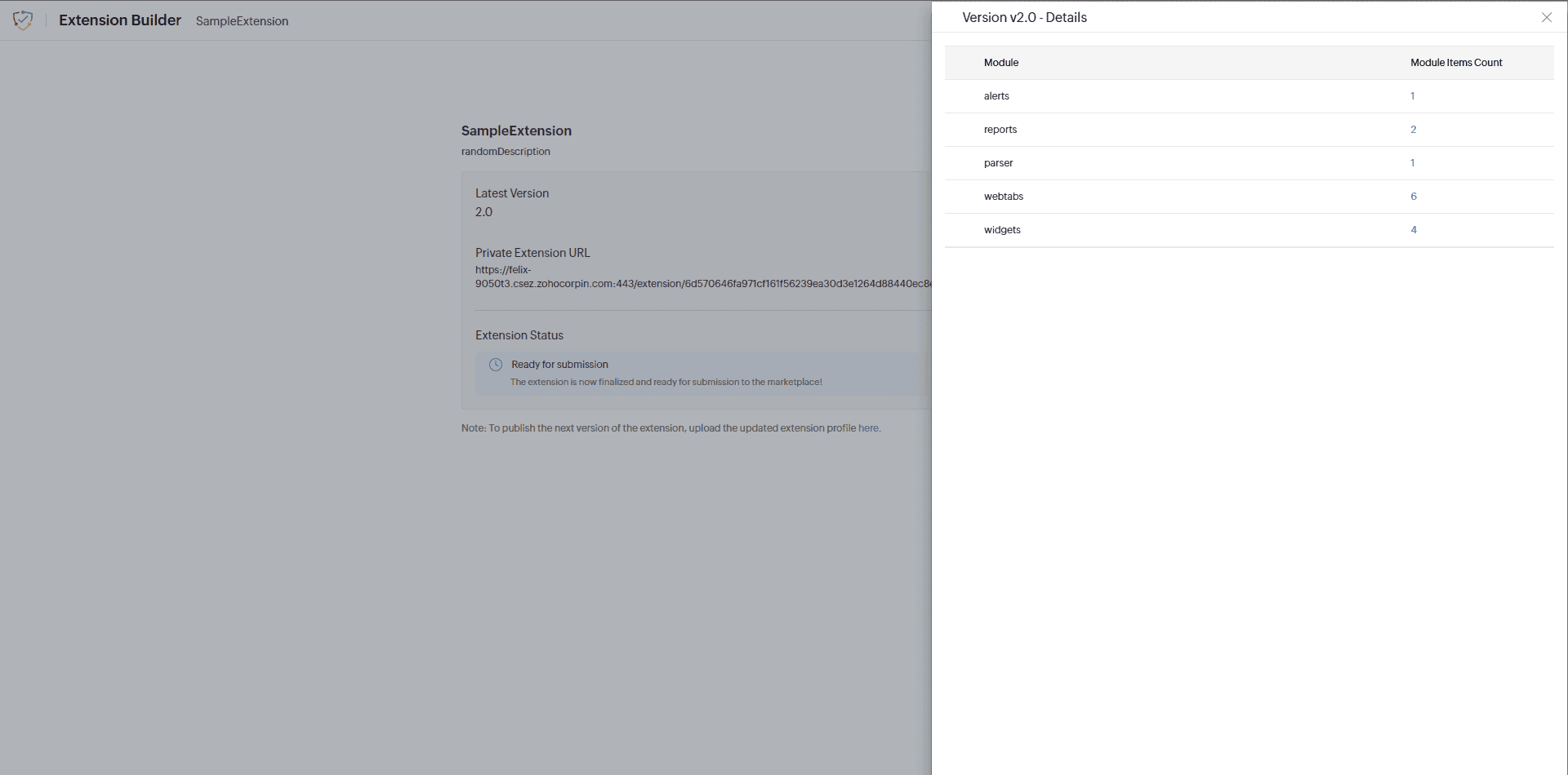 Extension Builder