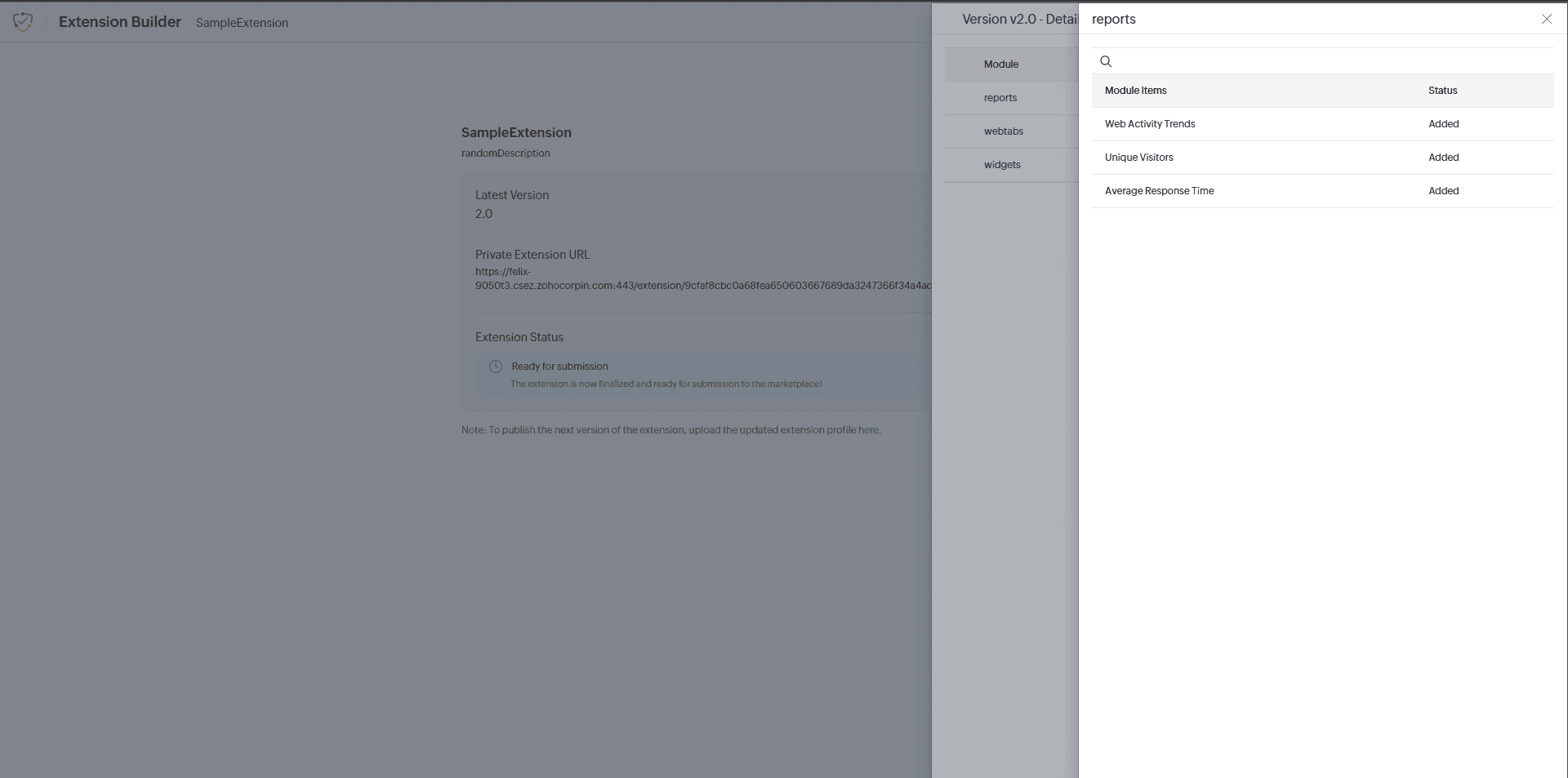 Extension Builder