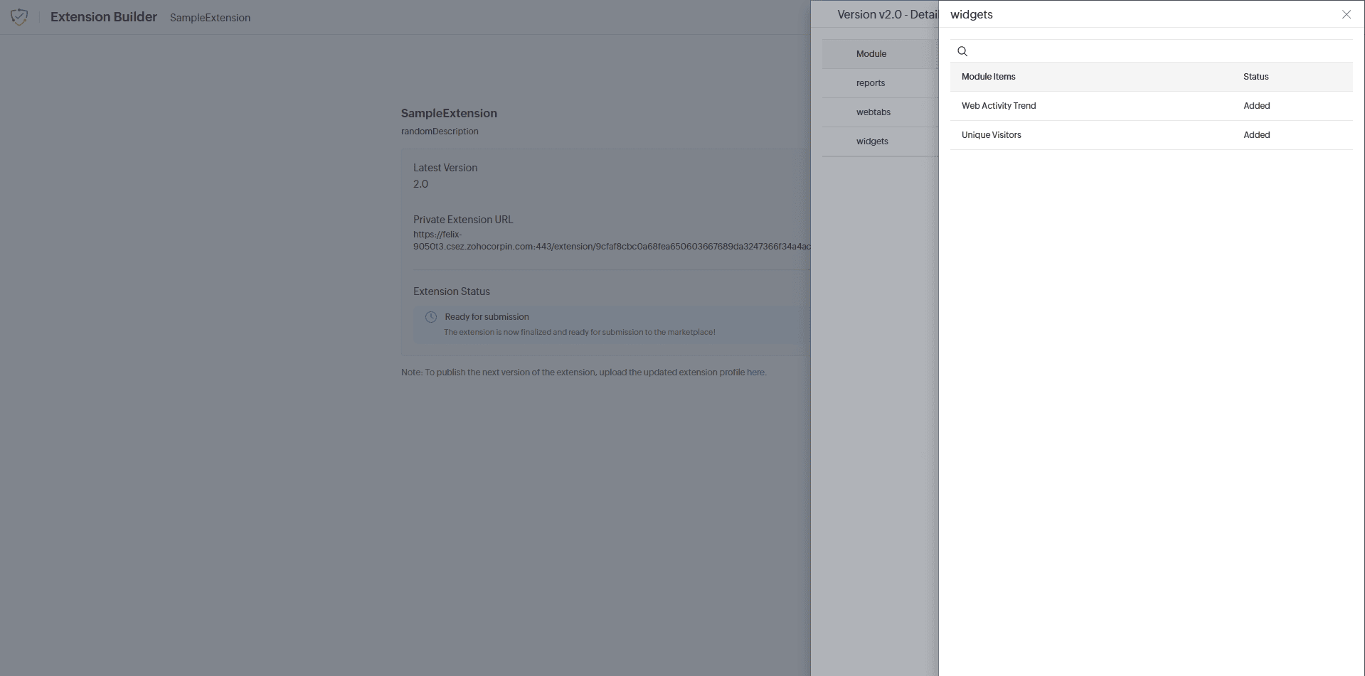 Extension Builder