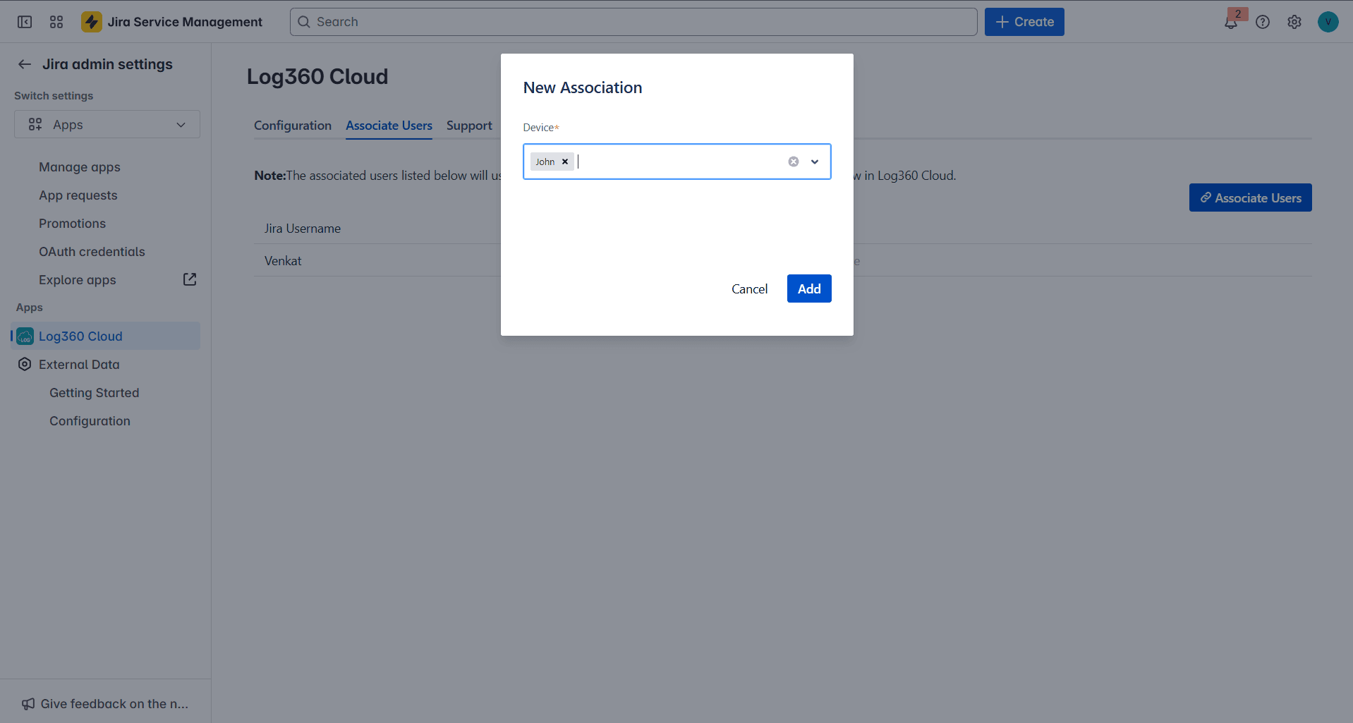 Jira Service Desk On-Demand 集成