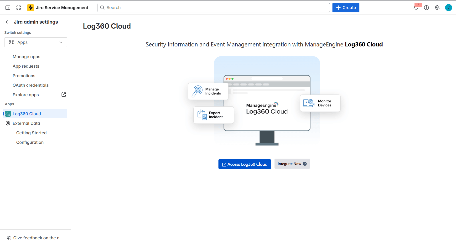 Jira Service Desk On-Demand 集成