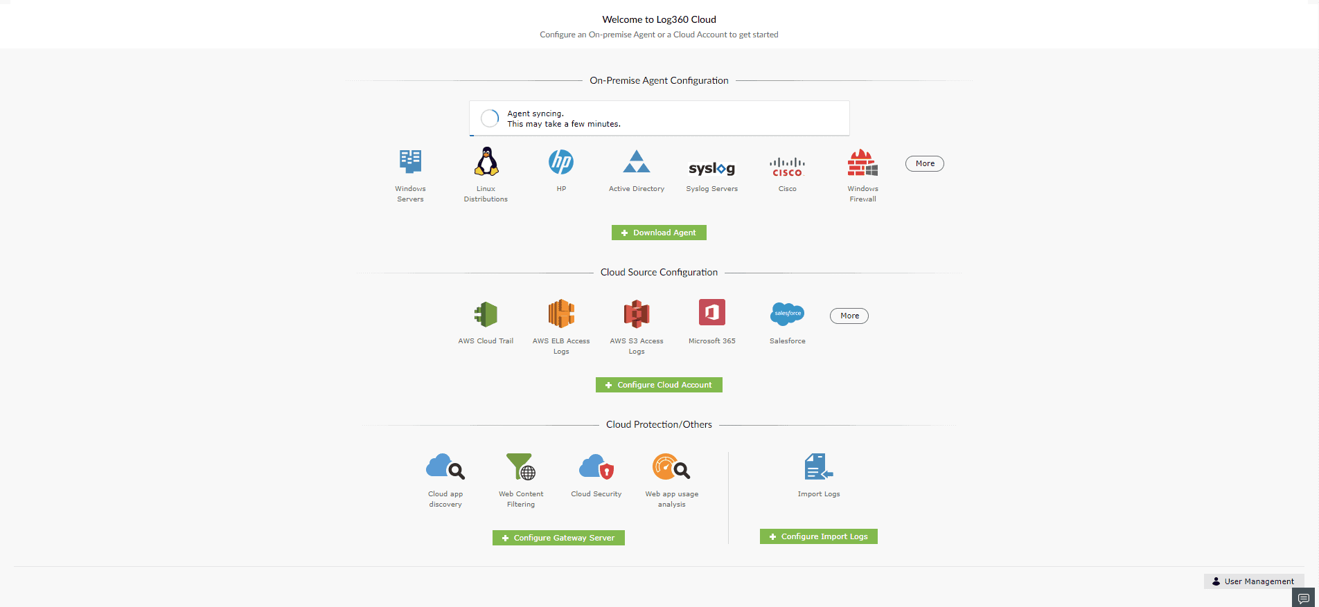 Log360 Cloud 安全访问密钥