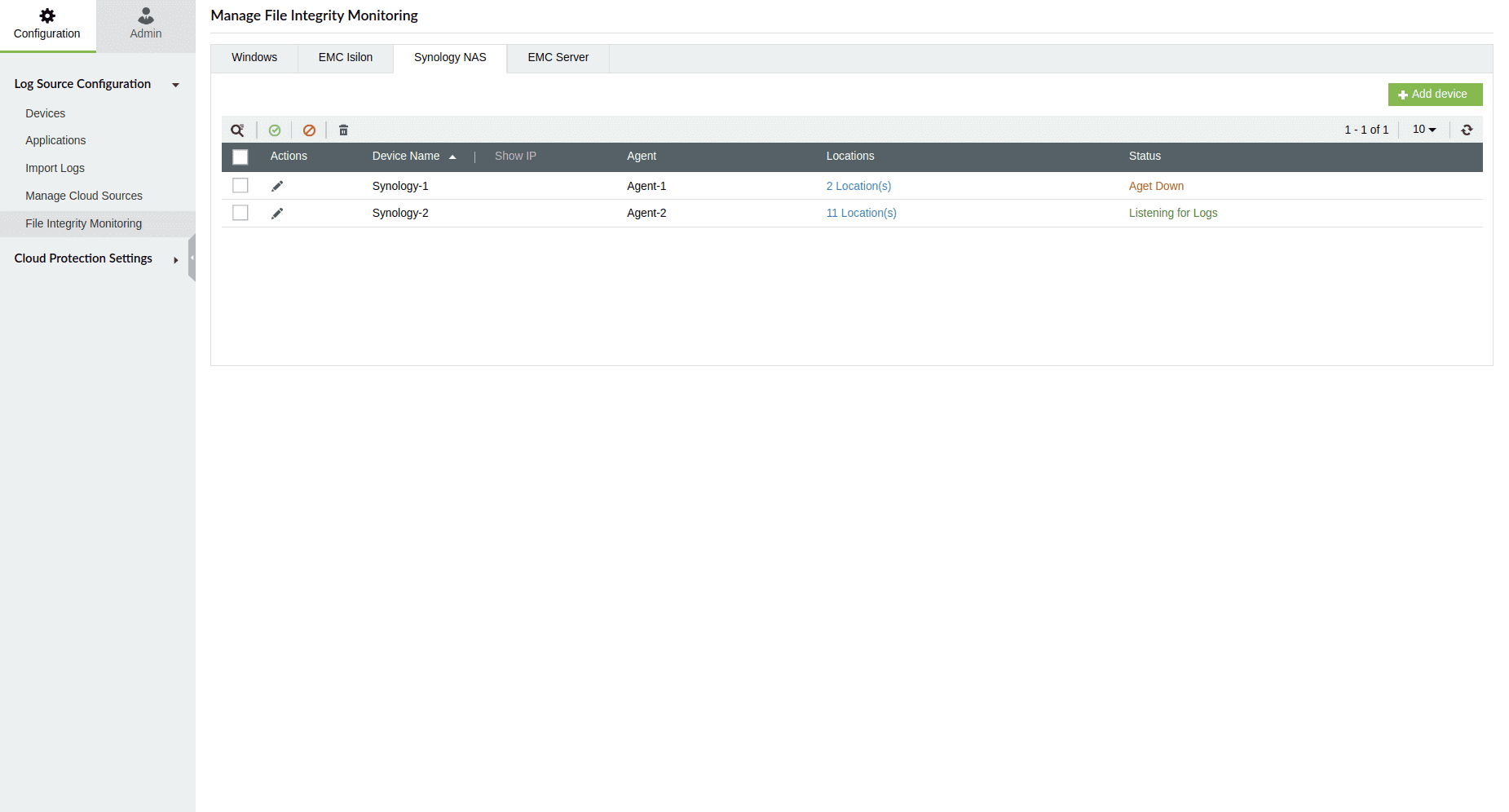 Synology NAS 文件监控