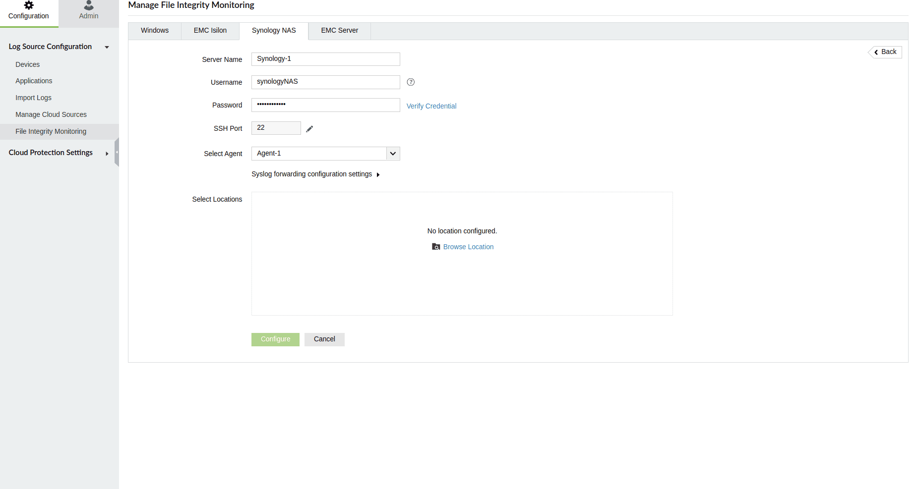 Synology NAS 文件监控