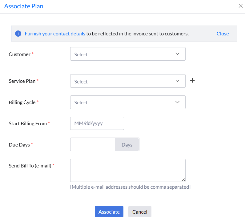 在 Endpoint Central MSP 中添加服务计划