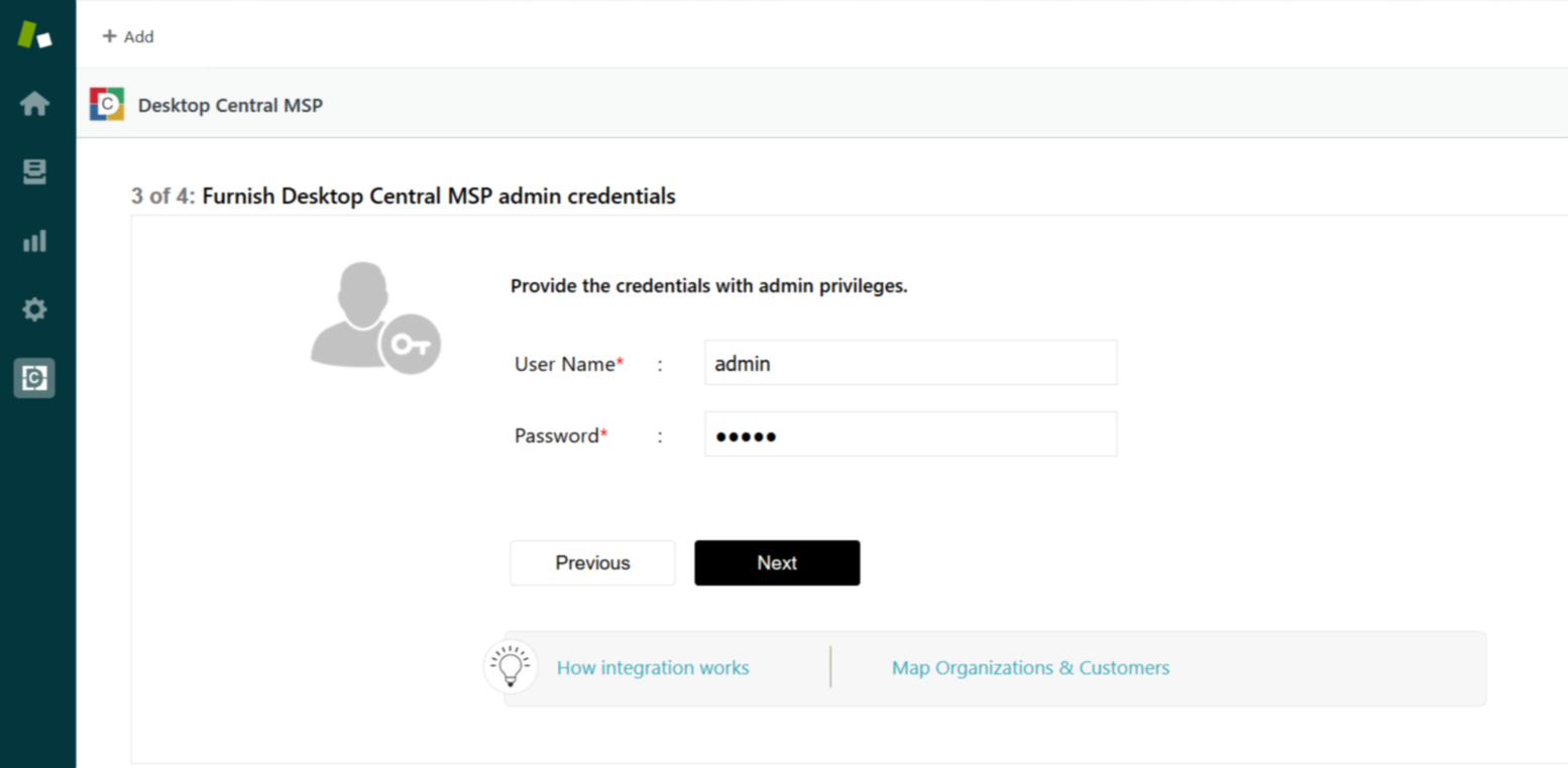 提供管理员凭据