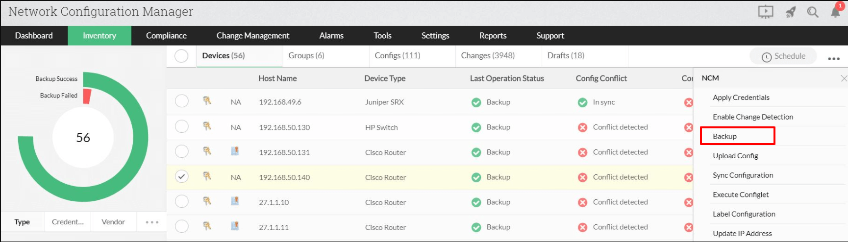 3Com发现软件 - ManageEngine Network Configuration Manager
