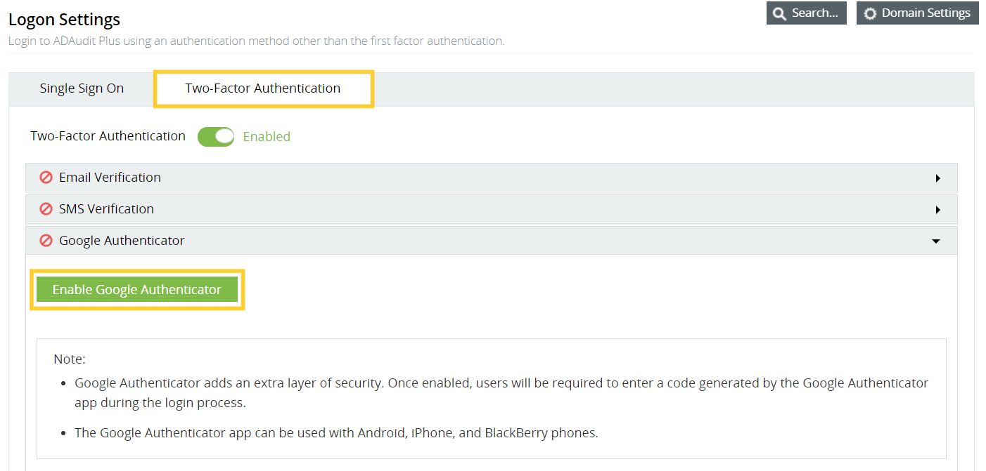 Google Authenticator
