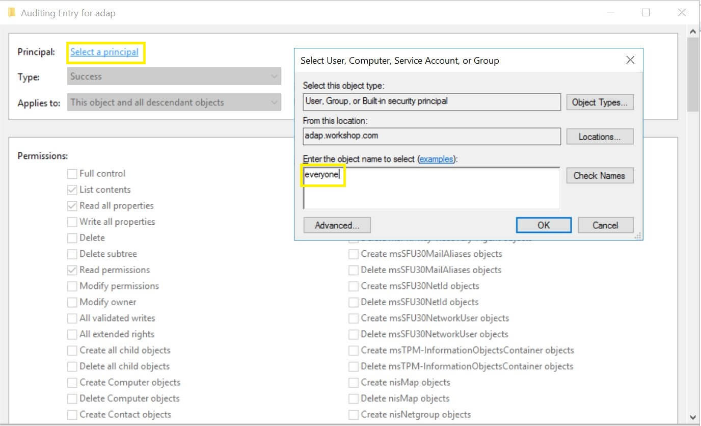 ADAP 的高级安全设置