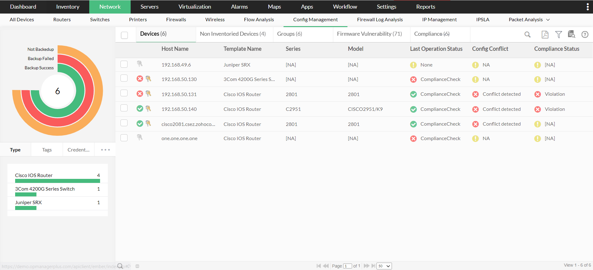 监控混合网络 - ManageEngine OpManager Plus