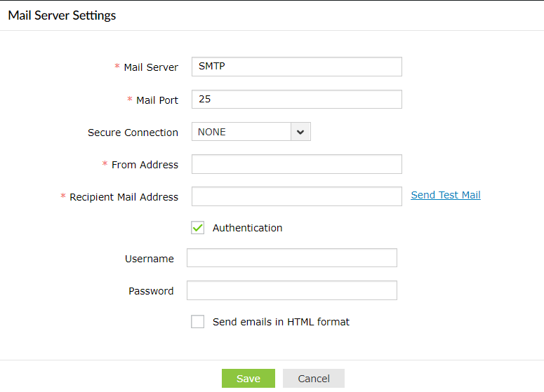 配置邮件服务器