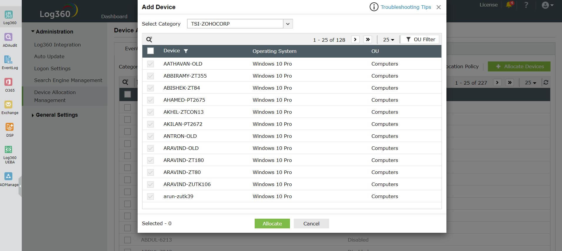 device-allocation-module