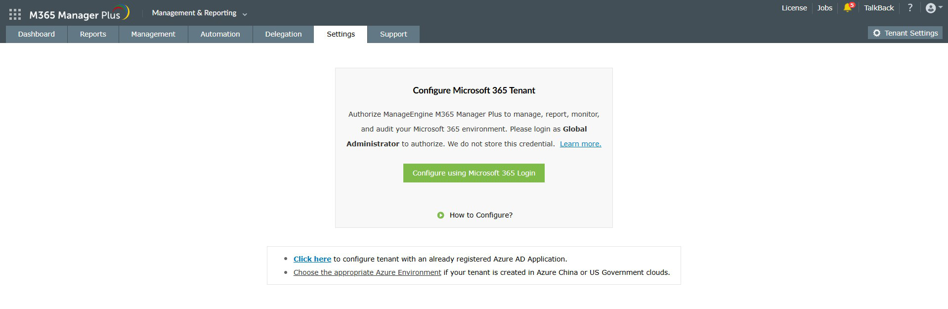 Microsoft 365 租户配置