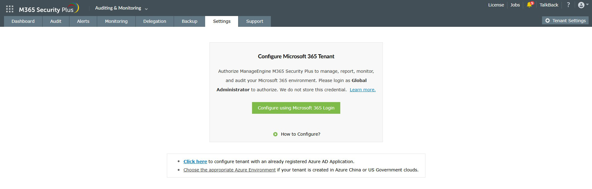 Microsoft 365 租户配置