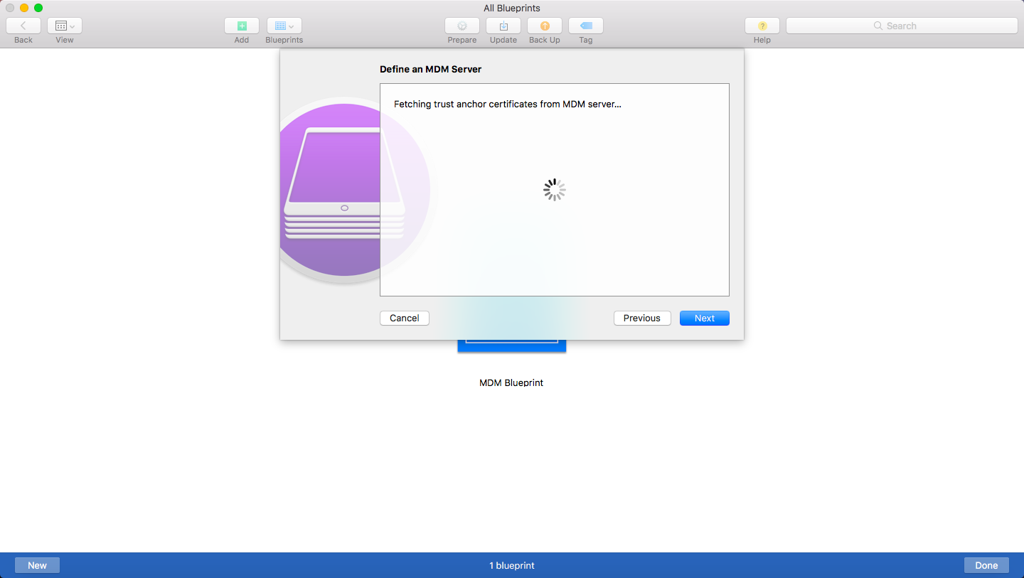 Fetching Anchor Certificates on Apple Configurator