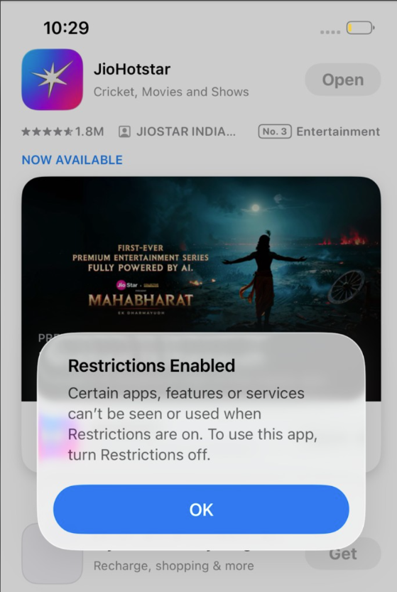 监督模式 iOS 设备上的黑名单应用行为