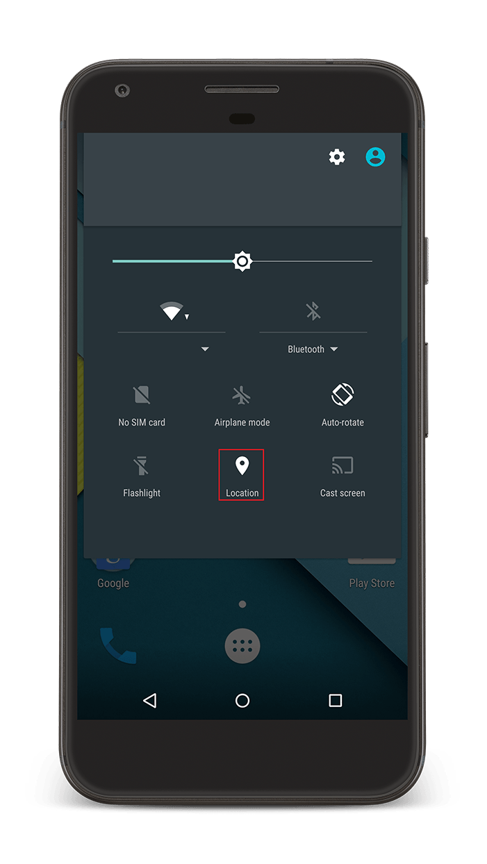 Location icon on Status Bar for Android Geotracking
