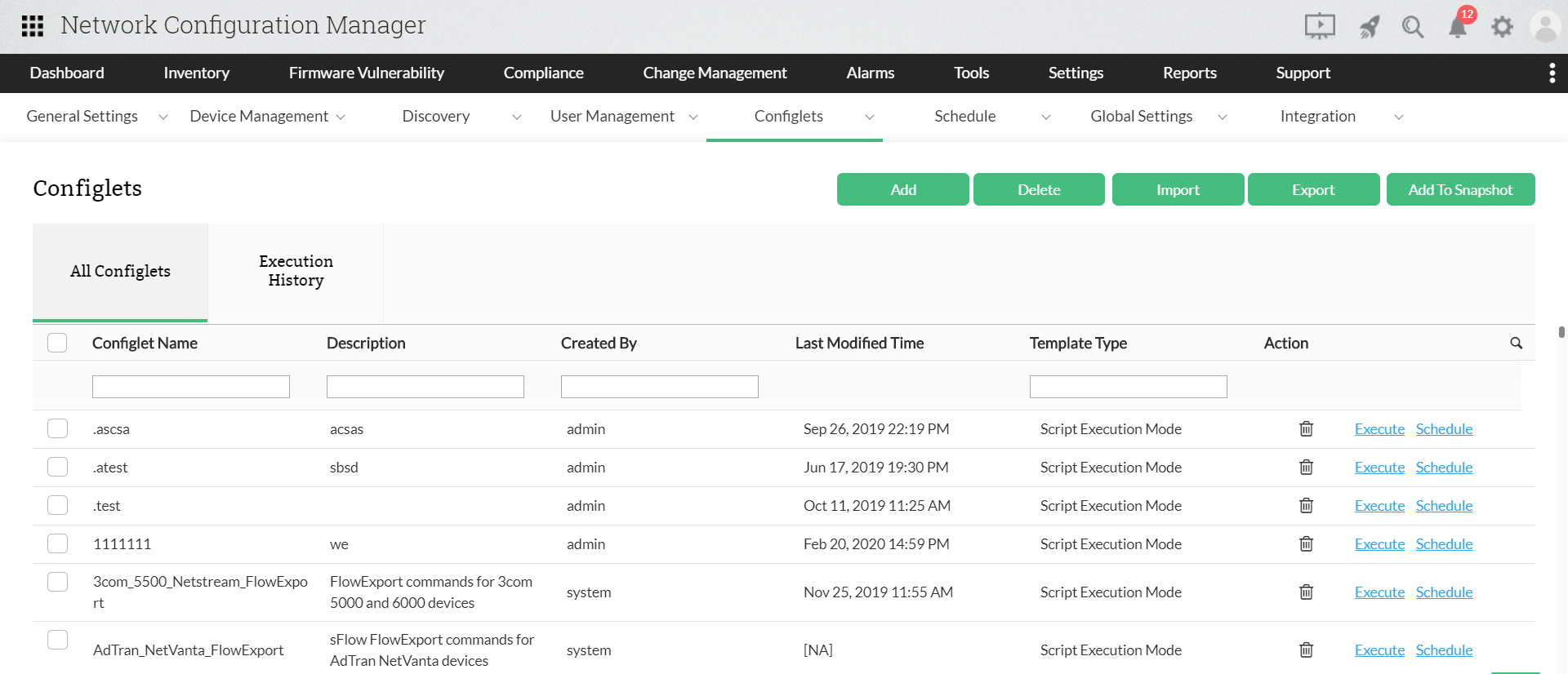 SIEM配置中的命令执行 SIEM自动化配置工具-ManageEngine网络配置管理器