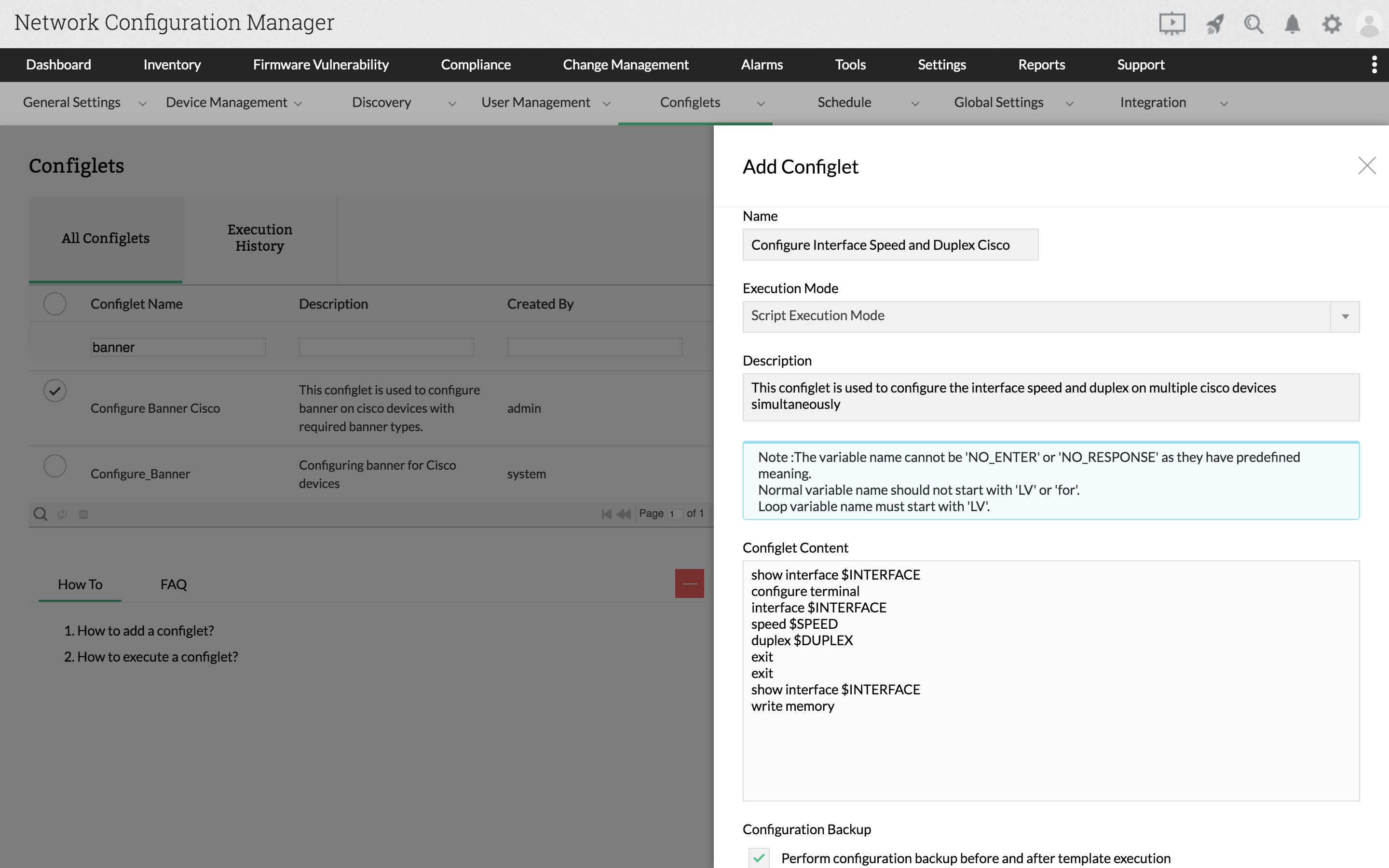 配置接口速度和双工思科
