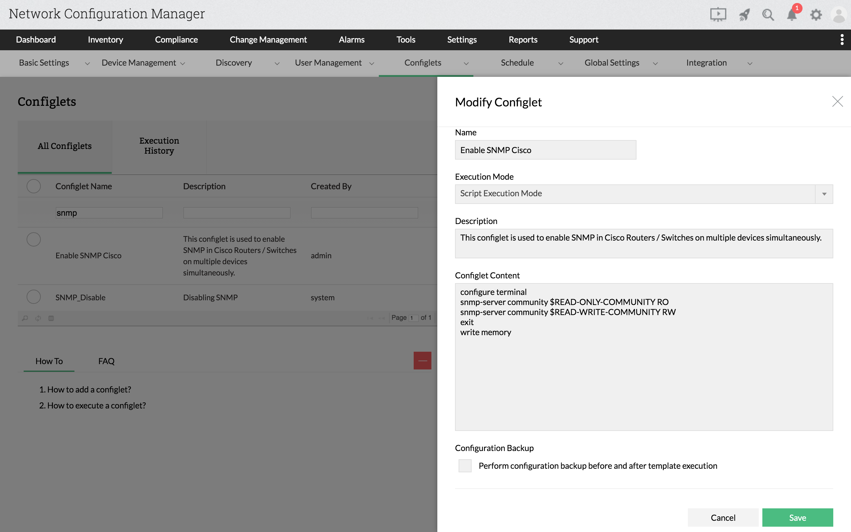 cisco snmp configuration