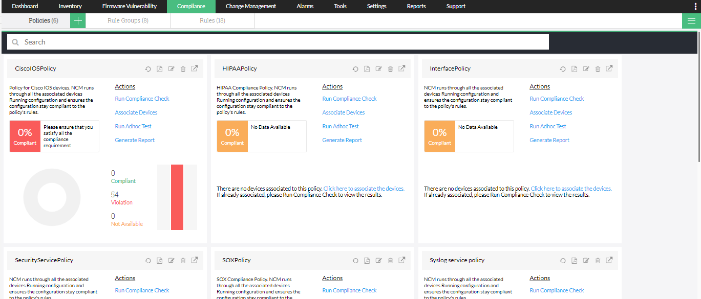 Manage Device Configuration Tool - ManageEngine Network Configuration Manager