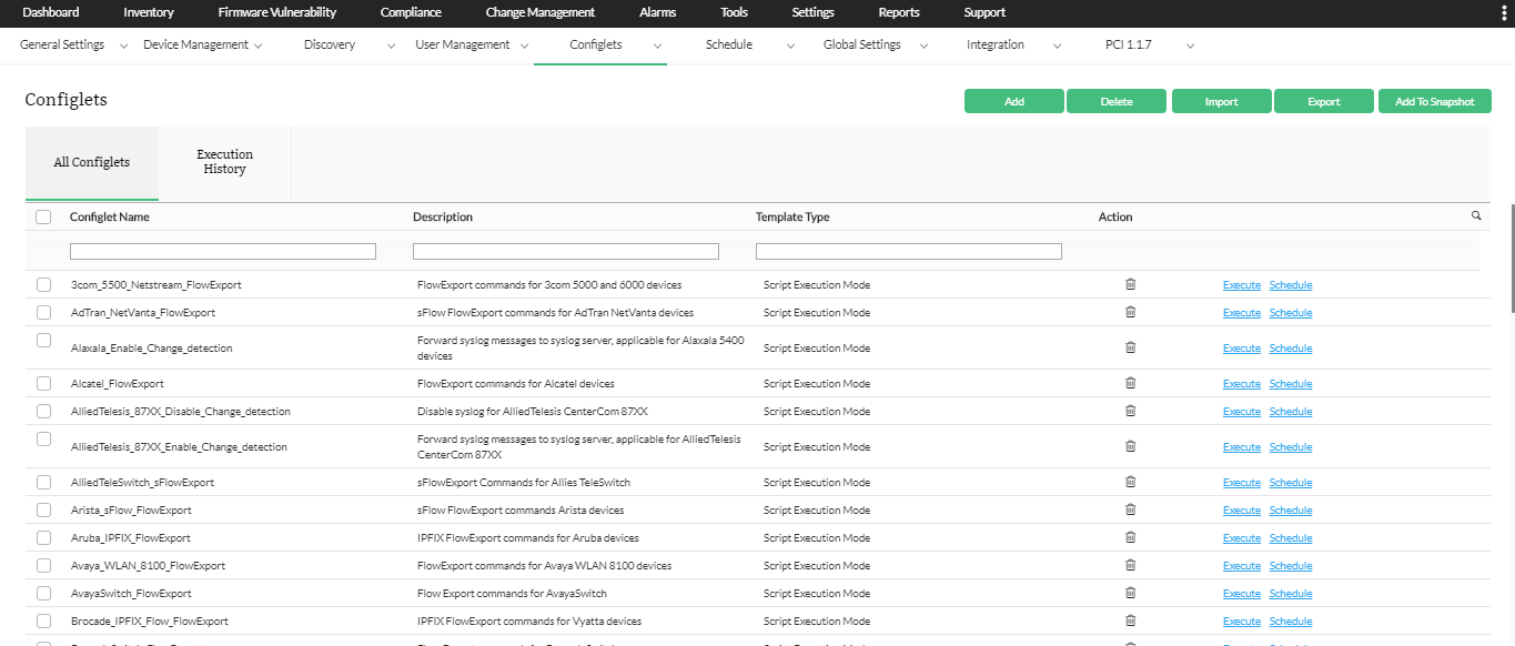 Manage Device Configuration Solution- ManageEngine Network Configuration Manager