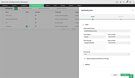 网络变更和配置管理-ManageEngine Network Configuration Manager