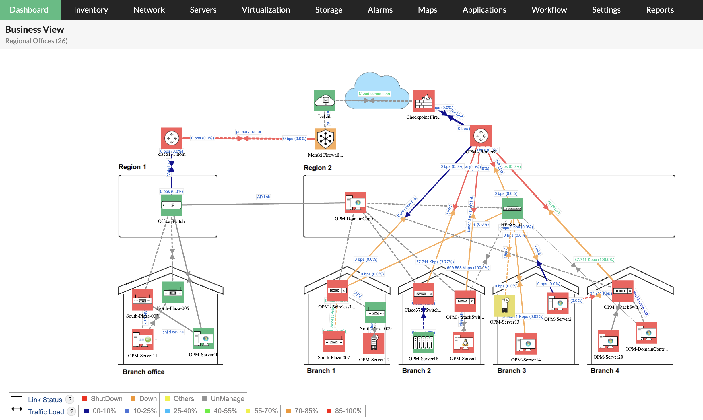 网络拓扑图软件-ManageEngine OpManager