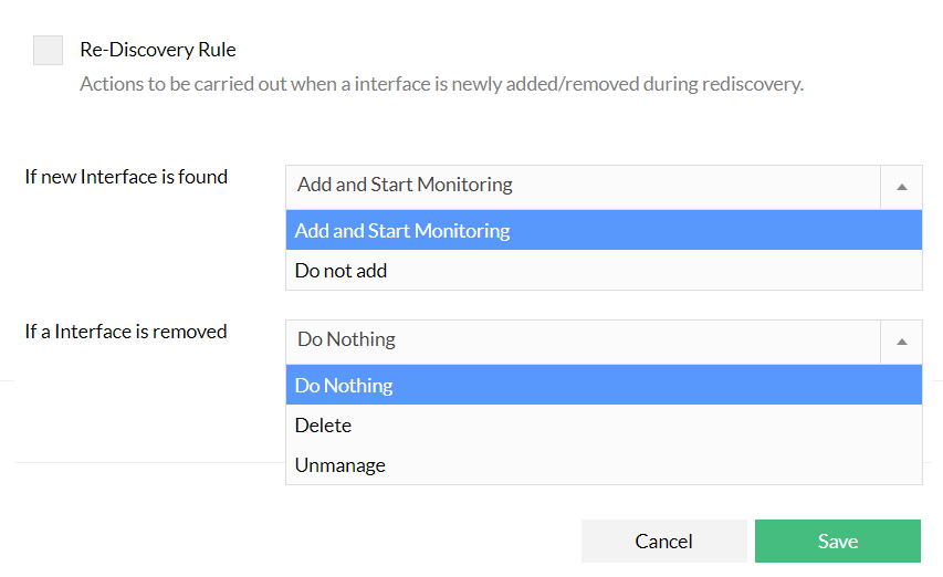 Interface Discovery Rule