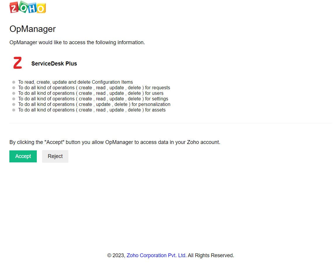 image title Accepting the consent page