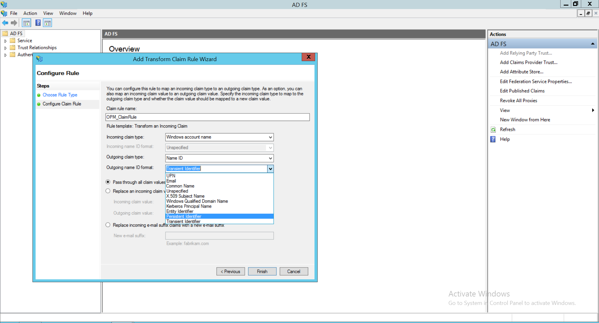 Configure ADFS IdP in OpManager