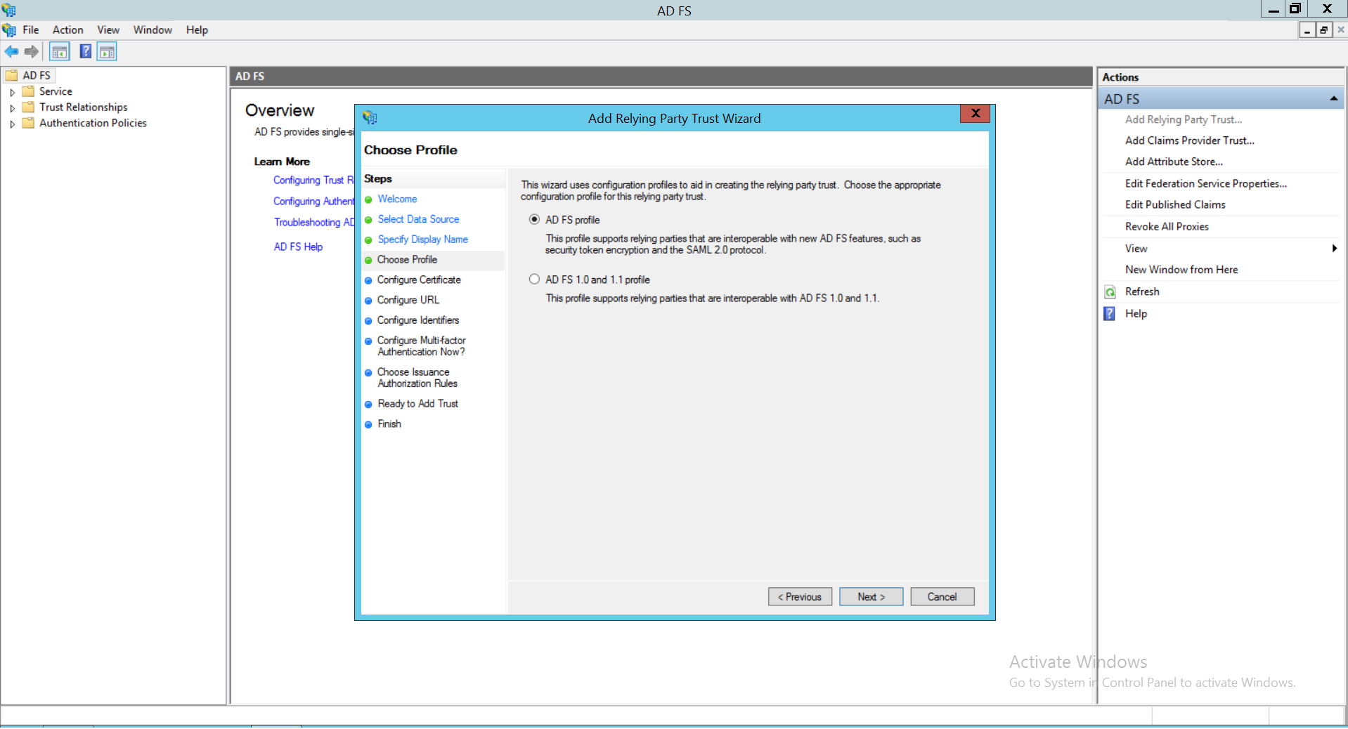 Configure ADFS IdP in OpManager