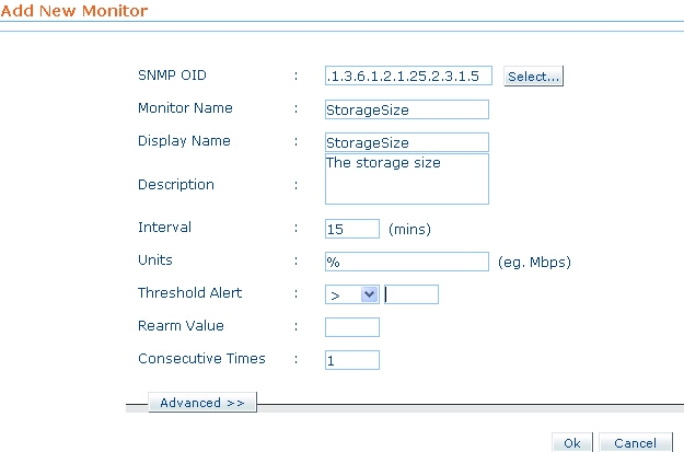 Configure Custom Monitor