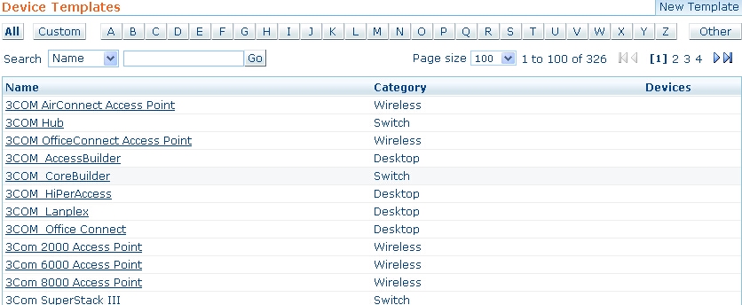 Pre-defined Templates