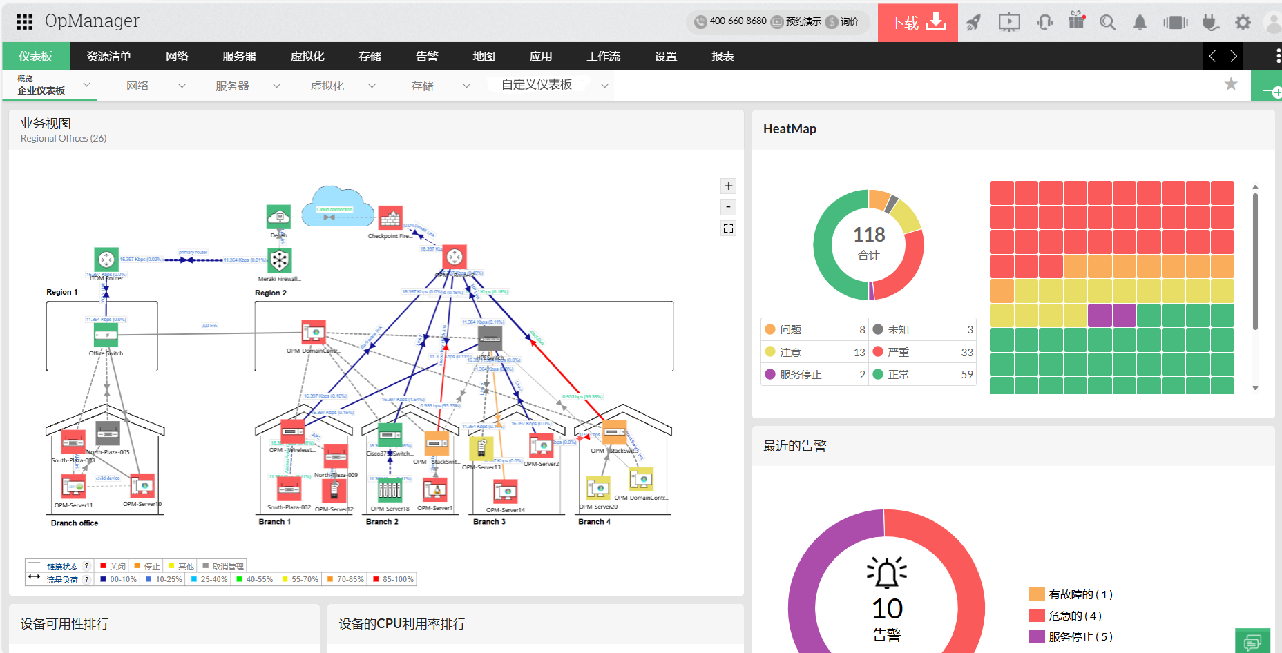 NMS网络管理系统 - ManageEngine OpManager