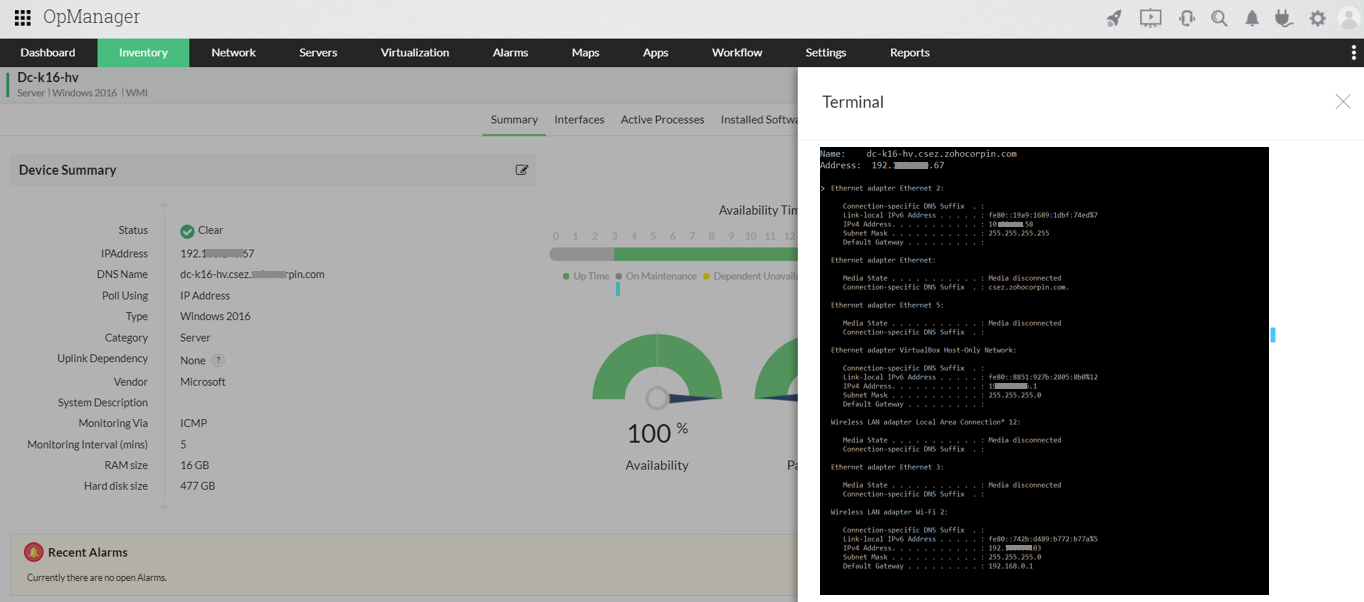 网络故障排除-ManageEngine OpManager