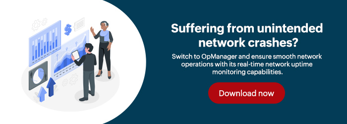 使用 OpManager 微调网络正常运行时间监控