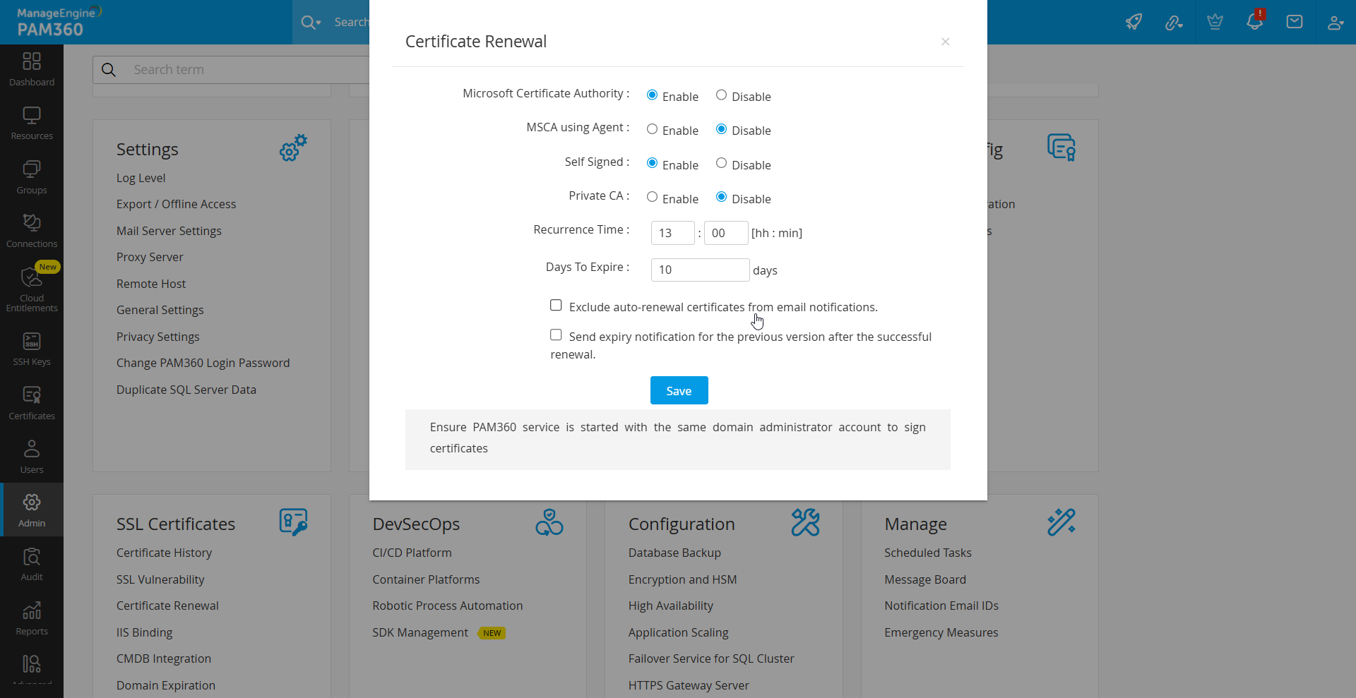 Click to Expand auto-renewal