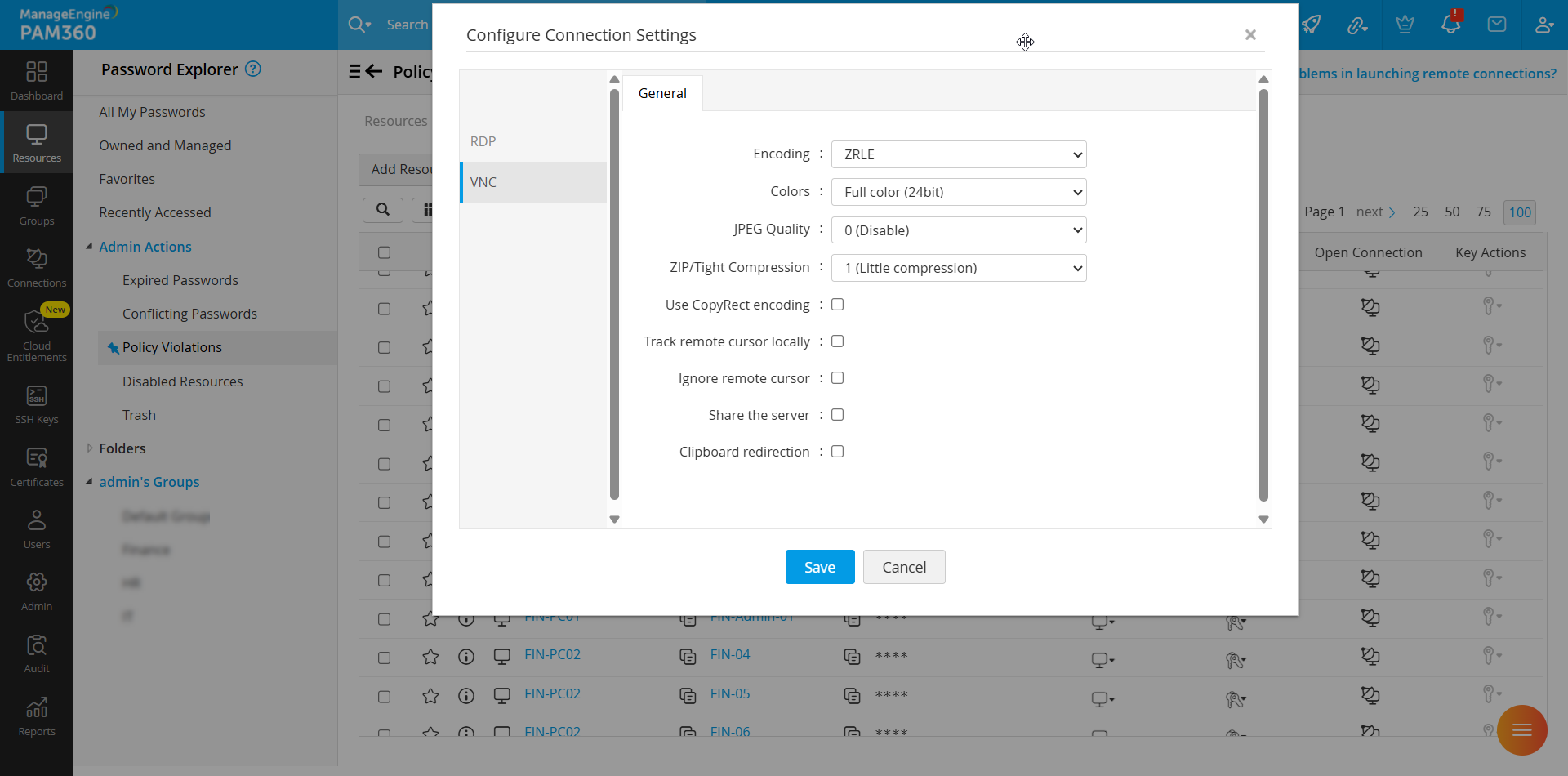 Click to Expand connection-settings-vnc
