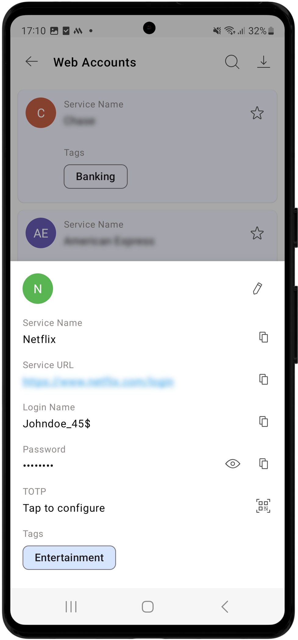 Click to Expand web-account-details