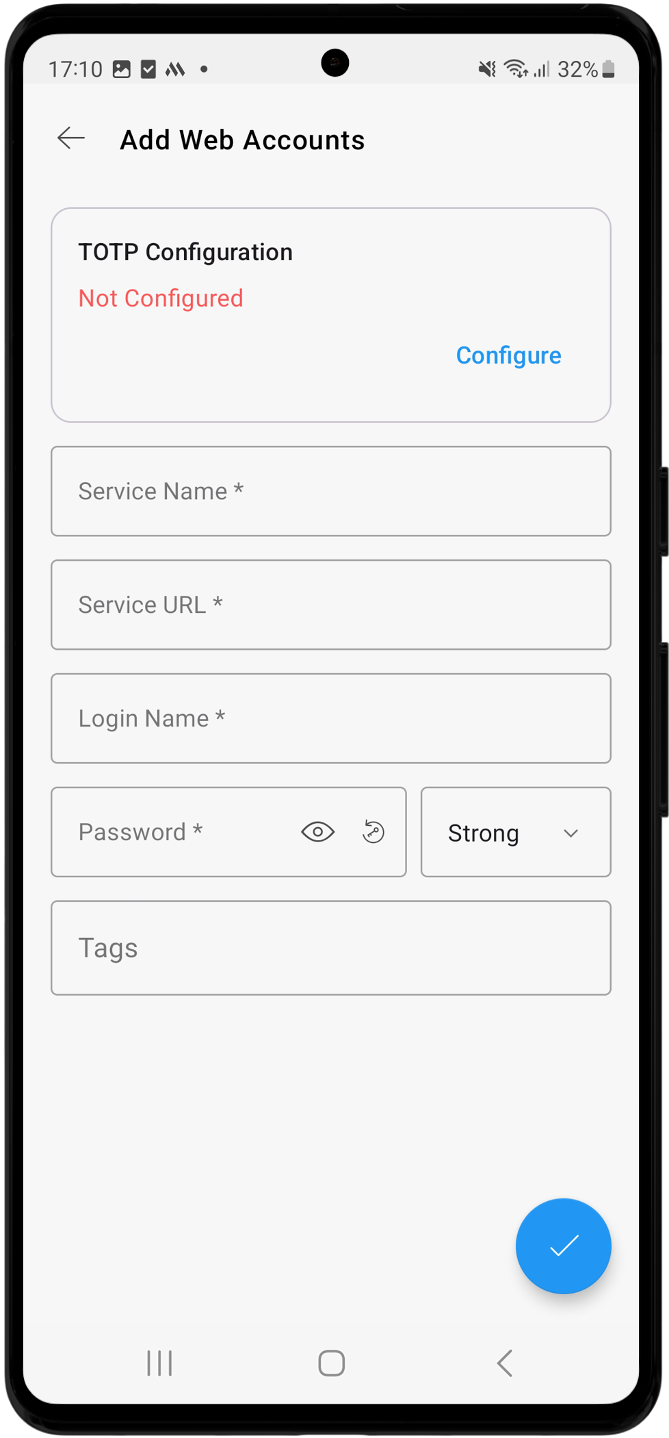 Click to Expand add-web-account