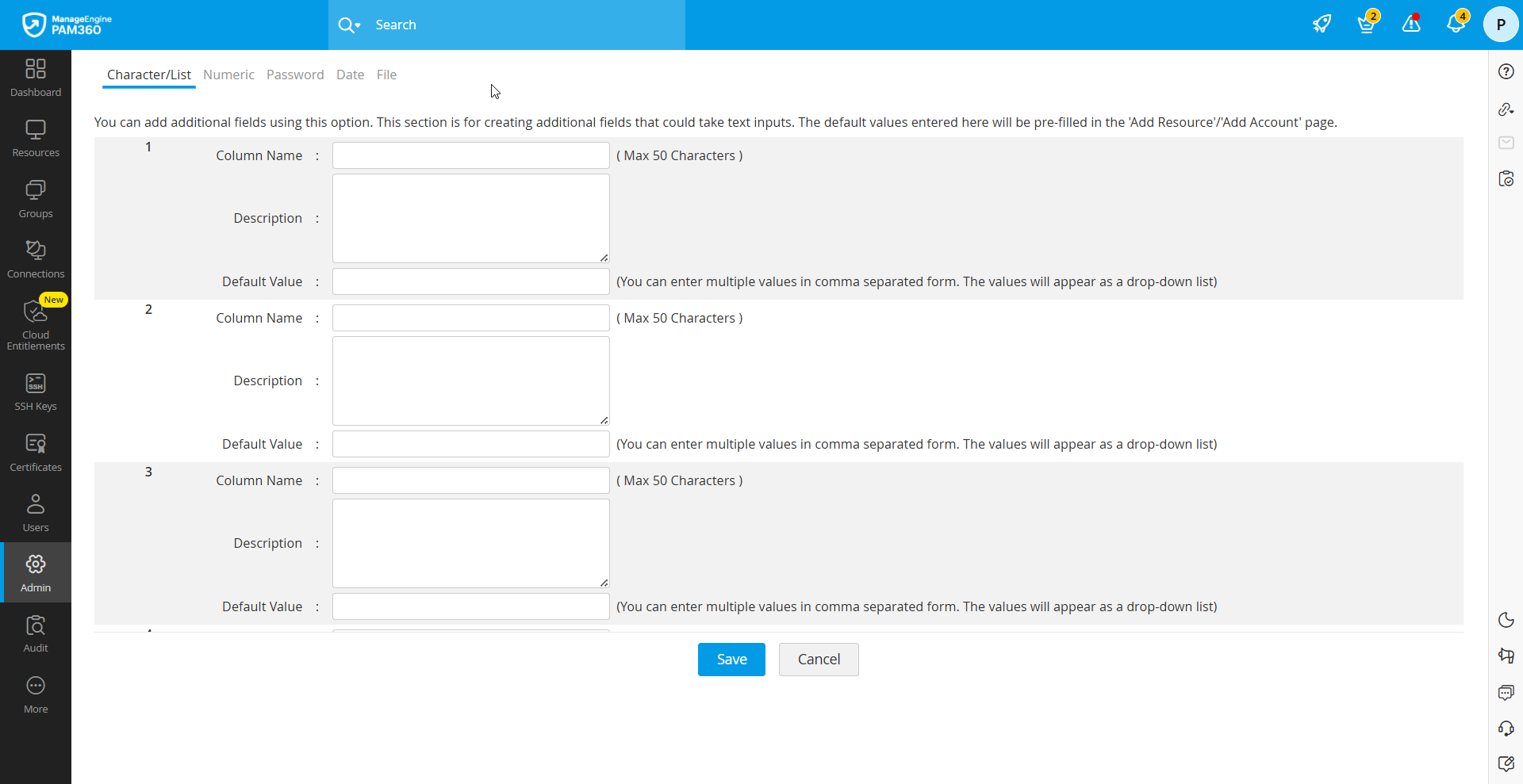 Click to Expand Additional fields