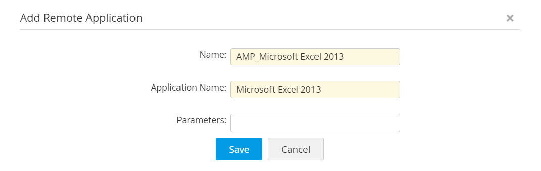 手动添加远程应用程序 - Access Manager Plus