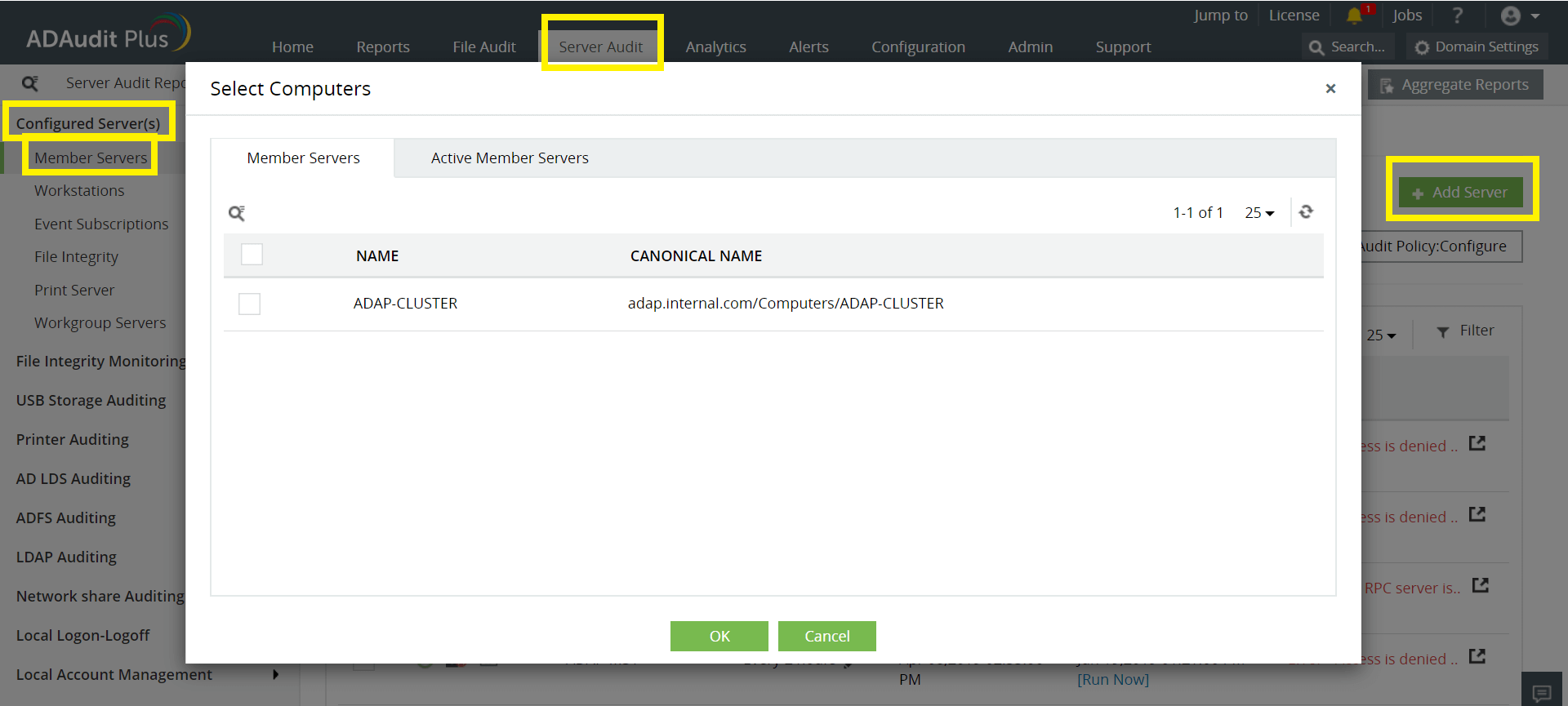 管理选项卡下的一般设置