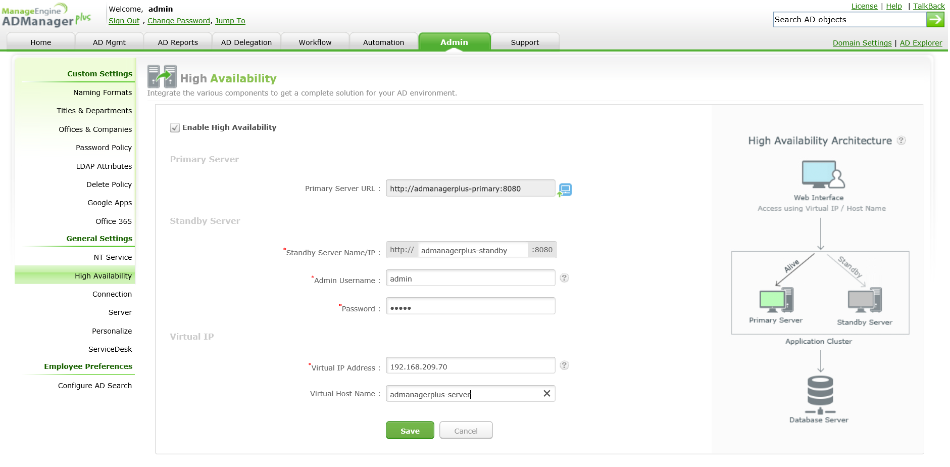 High Availability High Availability