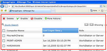 Inactive Computer Accounts List